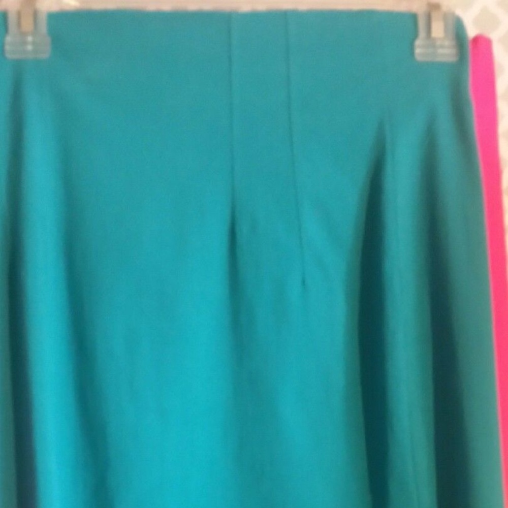 ~2B Bebe Teal/High Waist, Pencil Skirt Mid Length